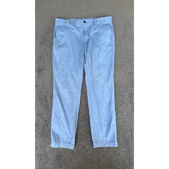 Brooks Brothers Other - Brooks Brothers Red Fleece Mens Blue Chino Pants W36 L30‎ Slim Fit Cotton Blend